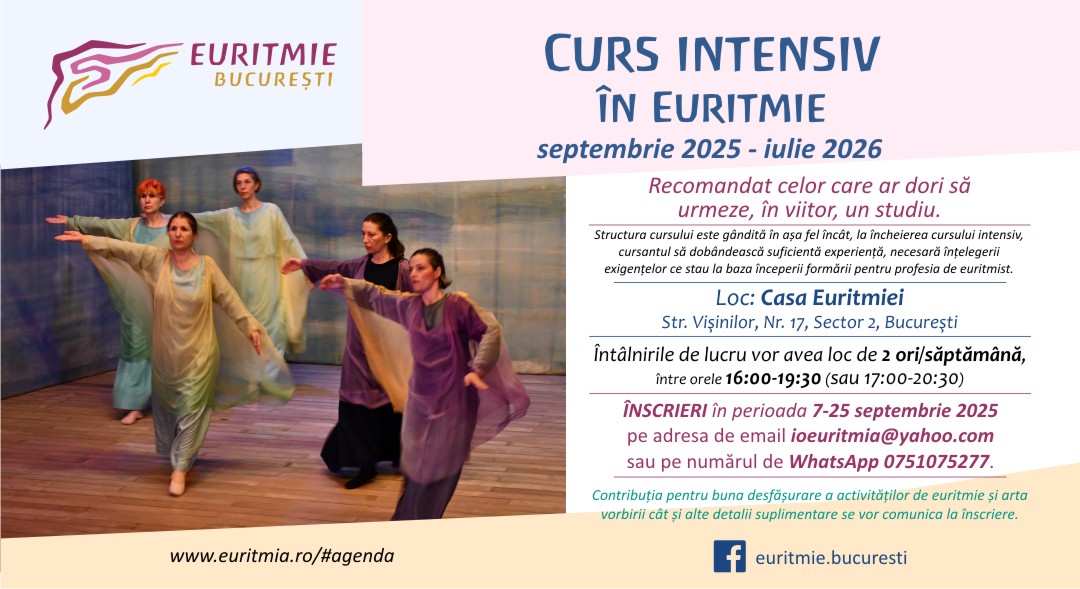 Seminar introductiv în EURITMIE, str. Vişinilor 17 - Bucureşti